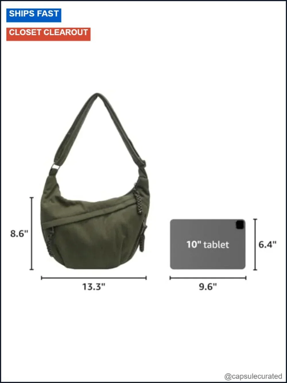 Corduroy Nylon Crossbody Hobo Shoulder Bag Retro Unisex Zipper